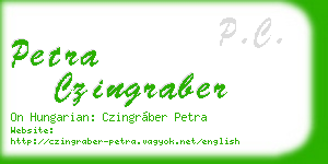 petra czingraber business card